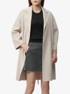 Belt Virgin Wool Single Coat Ivory - S MAX MARA - BALAAN 2