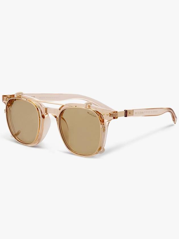 CUBA 03 Cuban Beige Gold Clip Sunglasses - MCCOIN - BALAAN 3