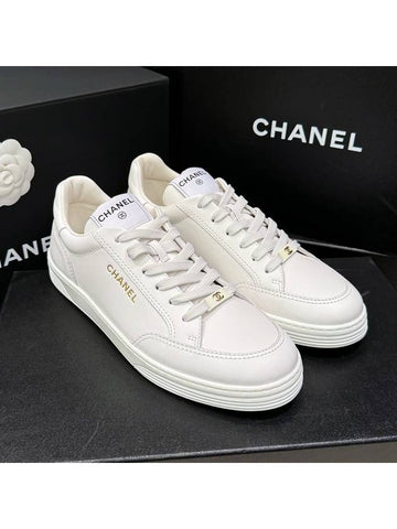 Men's Sneakers Calfskin Bold Lettering Superior - CHANEL - BALAAN 1