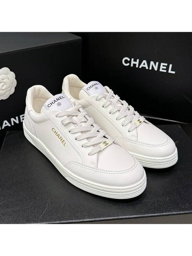 Men's Sneakers Calfskin Bold Lettering Superior - CHANEL - BALAAN 1