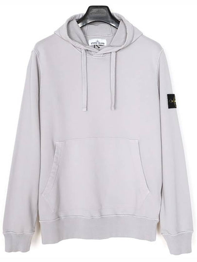 Wappen Patch Garment Dyed Hood Light Gray - STONE ISLAND - BALAAN 2