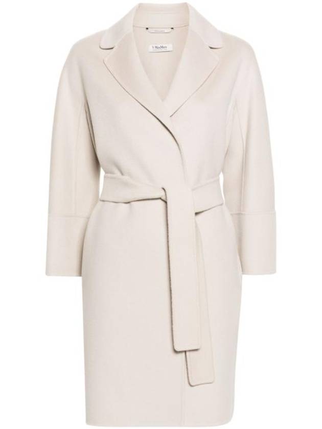 Belt Virgin Wool Single Coat Ivory - S MAX MARA - BALAAN 1