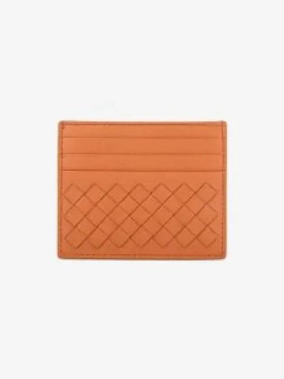 Intrecciato Weaving Card Wallet Orange - BOTTEGA VENETA - BALAAN 2