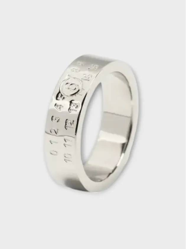 Women’s Numeric Minimal Polished Finish Ring Silver - MAISON MARGIELA - BALAAN 5