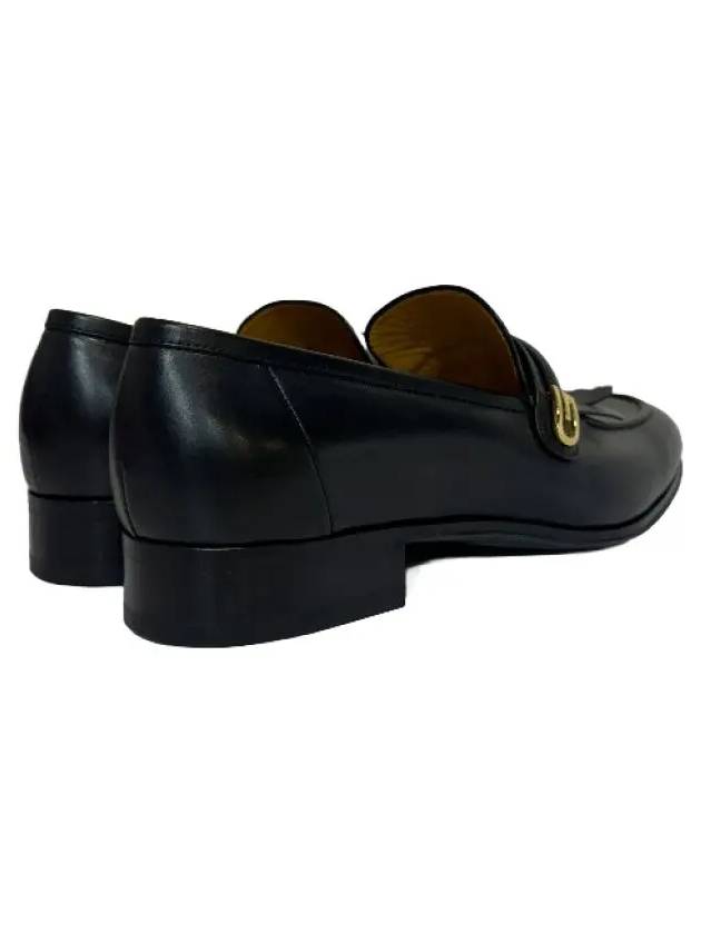 Mirror G Leather Loafers Black - GUCCI - BALAAN 9