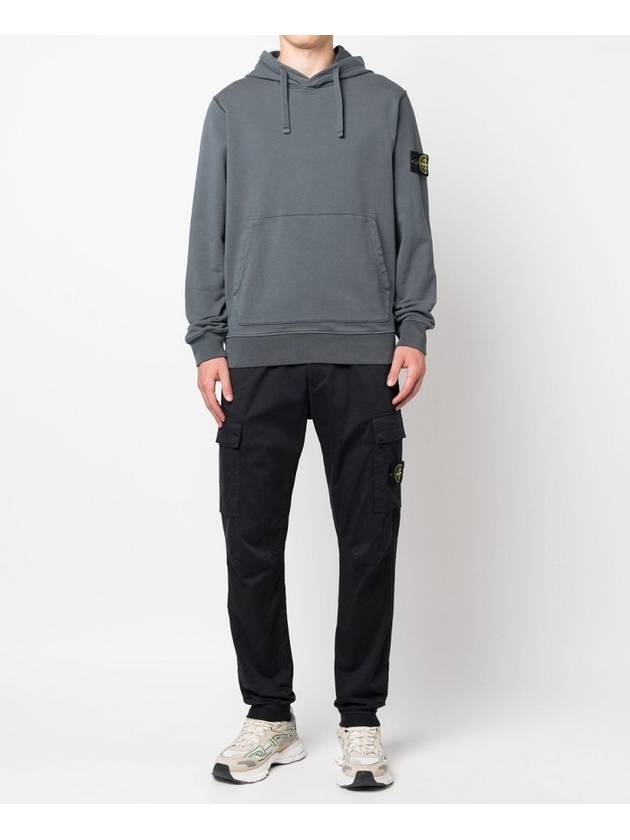 Signature Logo Patch Hoodie Grey - STONE ISLAND - BALAAN 6