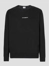 Light Fleece Small Logo Sweatshirt Black - CP COMPANY - BALAAN 2