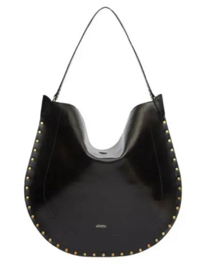 Oskan Leather Shoulder Bag Black - ISABEL MARANT - BALAAN 2