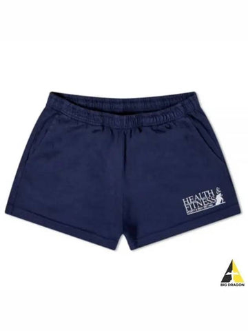 HEALTH FITNESS SHORT NAVYwhite SH861 and shorts - SPORTY & RICH - BALAAN 1