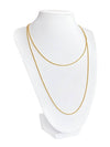 Double Rope Chain Necklace Gold - CRYSTAL HAZE - BALAAN 2