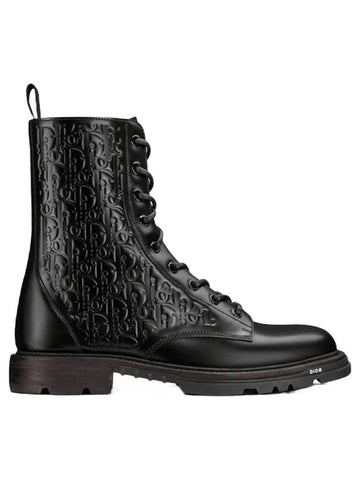 Explorer 2 Leather Ankle Boots Black - DIOR - BALAAN.