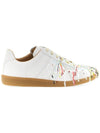 Men's Replica German Army Paint Low Top Sneakers White - MAISON MARGIELA - BALAAN 1