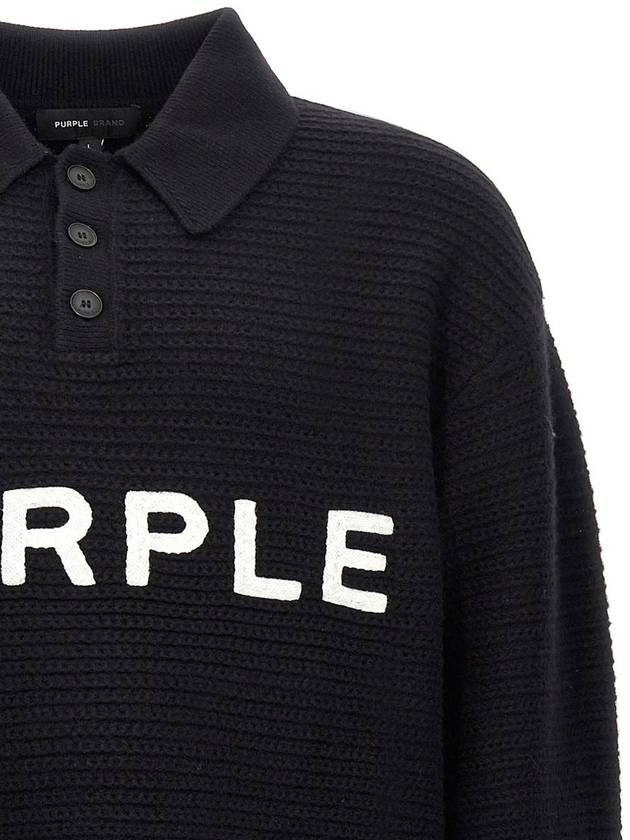 Purple Brand Logo Embroidery Sweater - PURPLE BRAND - BALAAN 3