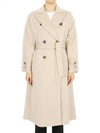 Women s Weekend AFFETTO Wool Brand Double breasted Coat Beige 2415011031600 031 270868 1101671 - MAX MARA - BALAAN 1