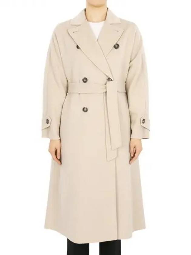 Women s Weekend AFFETTO Wool Brand Double breasted Coat Beige 2415011031600 031 270868 1101671 - MAX MARA - BALAAN 1