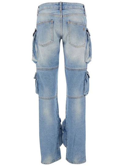 'Essie' Light Blue Fitted Jeans With Cargo Pockets In Denim Woman - THE ATTICO - BALAAN 2