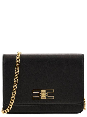 Small shoulder strap with logo plaque - ELISABETTA FRANCHI - BALAAN 1