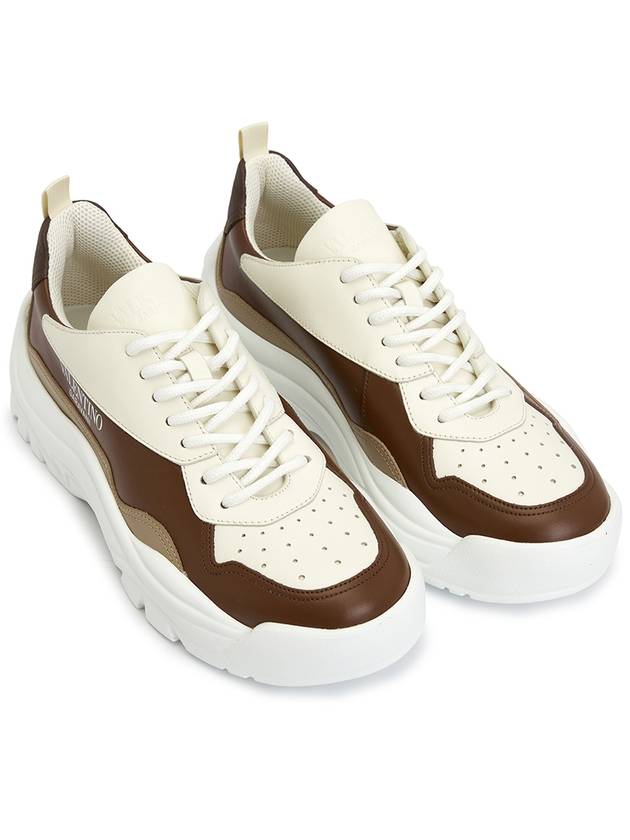 Gumboy Low Top Sneakers Brown - VALENTINO - BALAAN 4