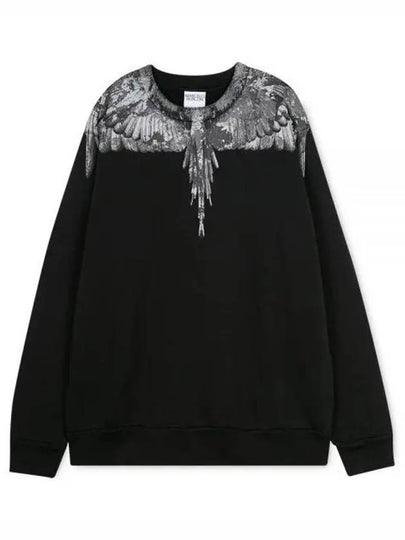 Camo Wing Sweatshirt Black - MARCELO BURLON - BALAAN 2