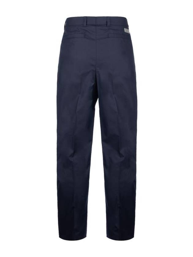 Cotton Silk Slacks Navy - DIOR - BALAAN 3