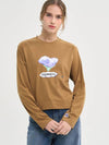 Solace Flower T Shirt Brown - SORRY TOO MUCH LOVE - BALAAN 1