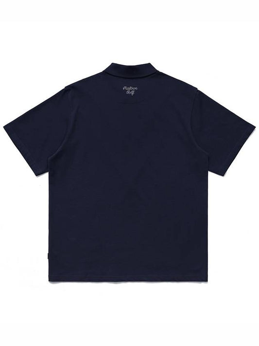 Wiz Collection Wizard Polo T Shirt NAVY - MALBON GOLF - BALAAN 2