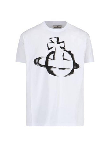 Orb Logo Classic Short Sleeve T-Shirt White - VIVIENNE WESTWOOD - BALAAN 1