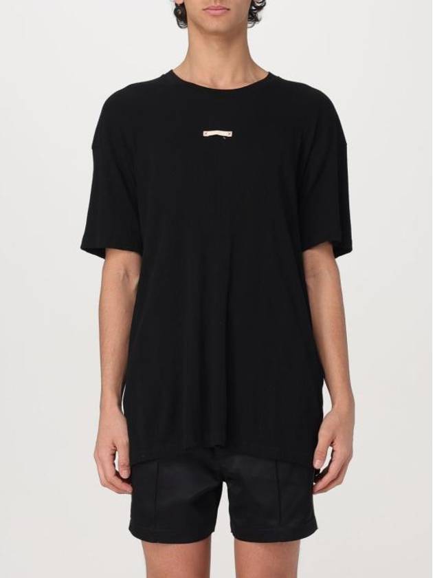 Logo Patch Short Sleeve T-Shirt Black - MAISON MARGIELA - BALAAN 2