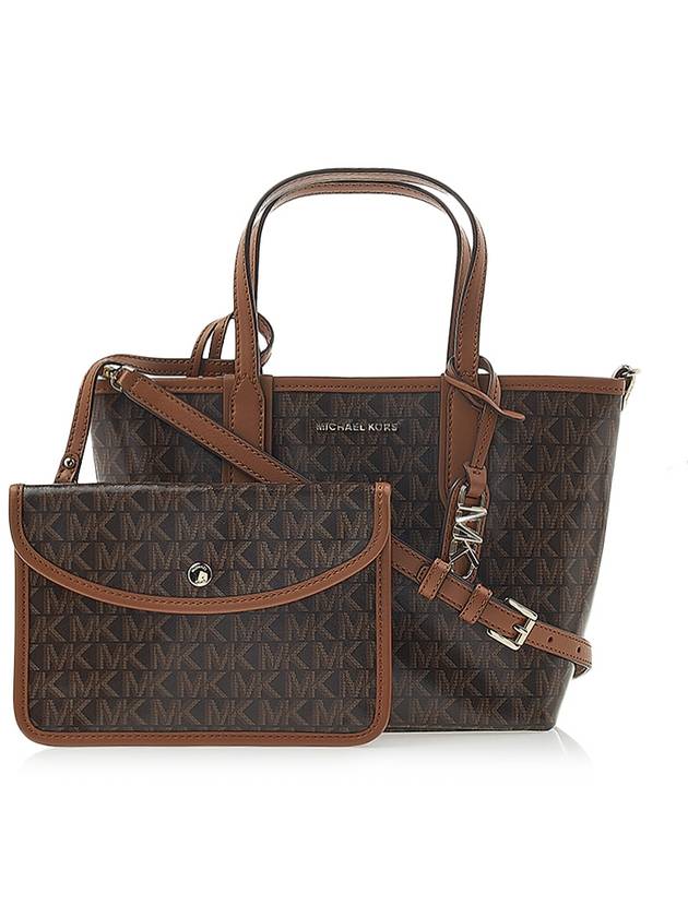 Eliza Extra Small Logo Tote Bag Brown - MICHAEL KORS - BALAAN 2