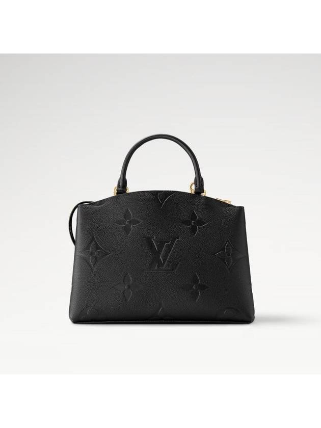 Petit Palais Monogram Empreinte Tote Bag Black - LOUIS VUITTON - BALAAN 6