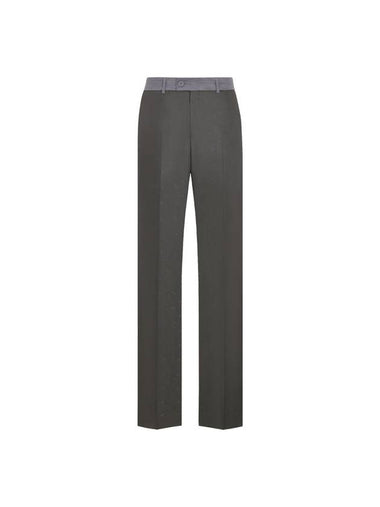 Technical Canvas Loose Straight Pants Deep Grey - DIOR - BALAAN 1