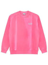 Women's Logo Print Cotton Sweatshirt Pink - GANNI - BALAAN 2