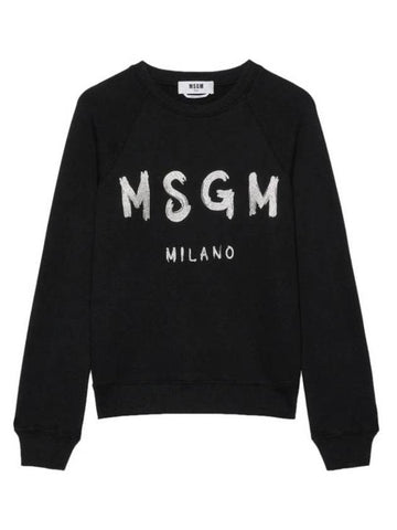 Logo Sweatshirt Black - MSGM - BALAAN 1