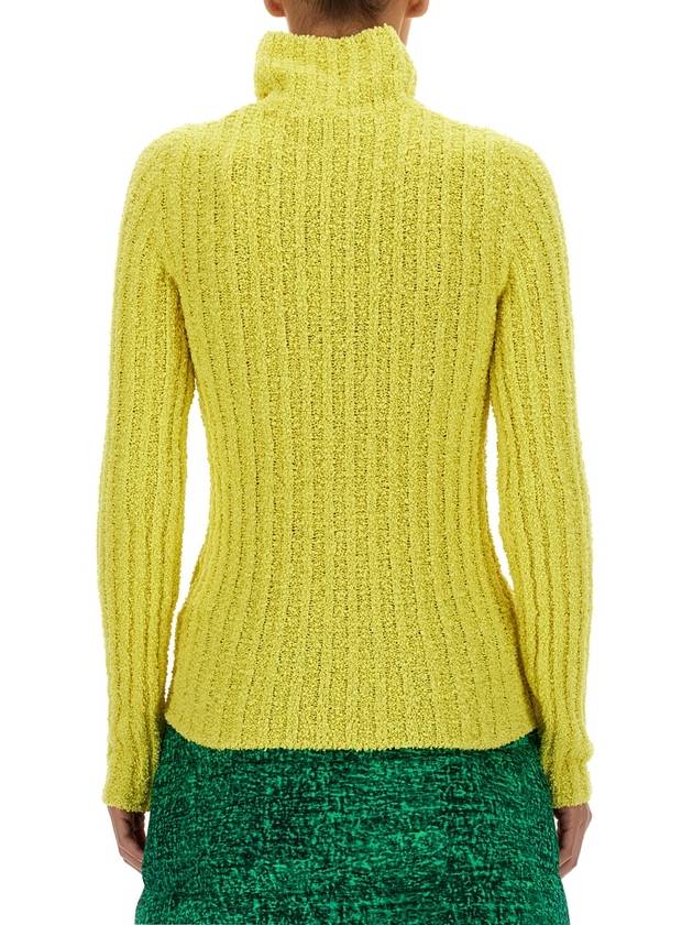 Half Zip-Up Knit Top Yellow - MONCLER - BALAAN 5