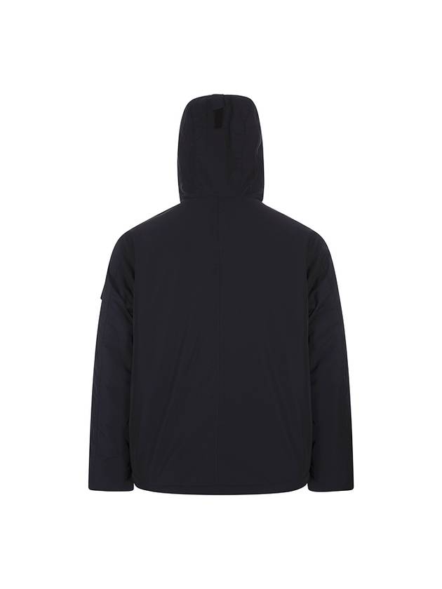 Techno Fabric Hooded Jacket Navy - STONE ISLAND - BALAAN 3