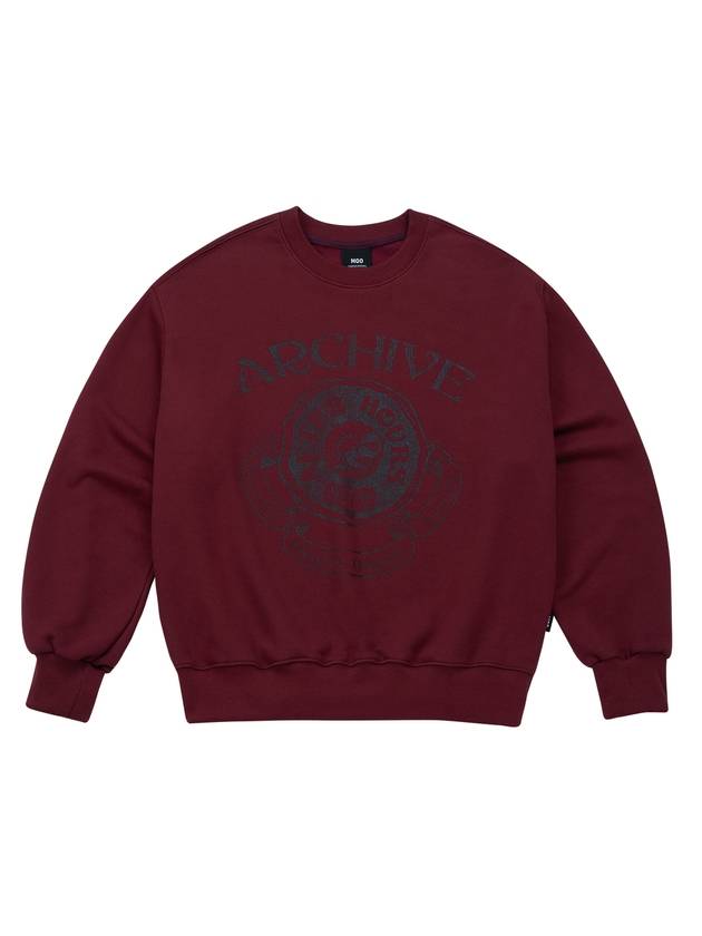 Archive Balloon Over SweatshirtBurgundy - MOO - BALAAN 1