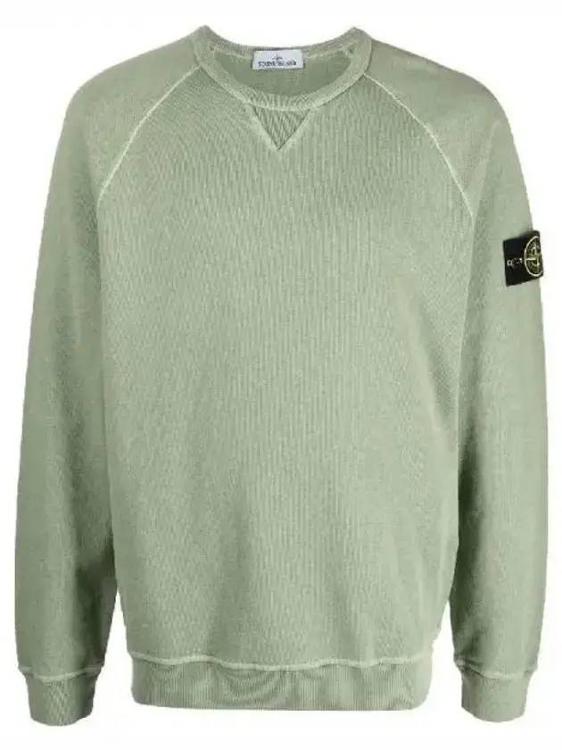 OLD Treatment Wappen Patch Crew Neck Sweatshirt Green - STONE ISLAND - BALAAN 1