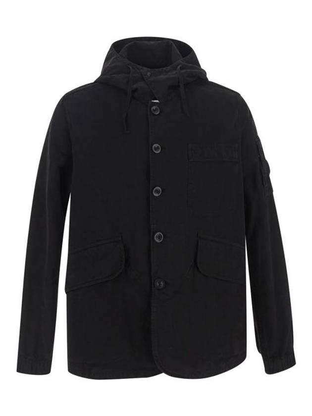 Men's Multi Pocket Hooded Jacket Black - CP COMPANY - BALAAN 2