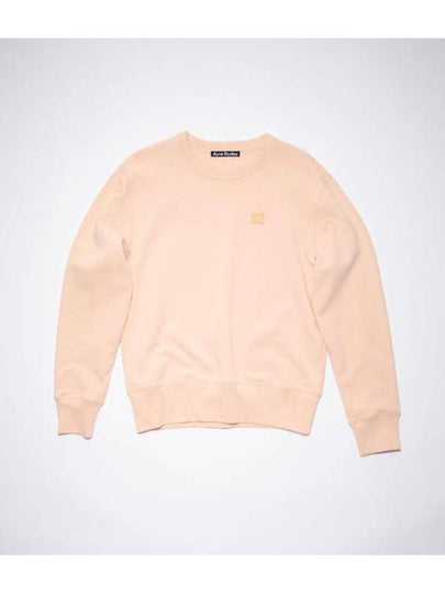 Face Patch Crew Neck Sweatshirt Powder Pink - ACNE STUDIOS - BALAAN 2