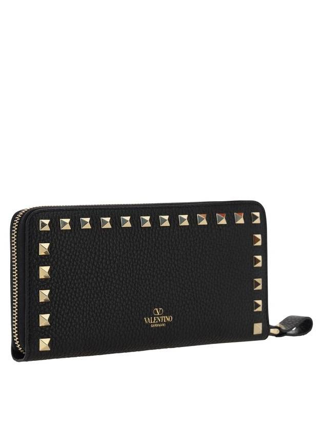 Rockstud Long Wallet Black - VALENTINO - BALAAN 3