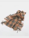 Check Cashmere Scarf Brown - BURBERRY - BALAAN 3