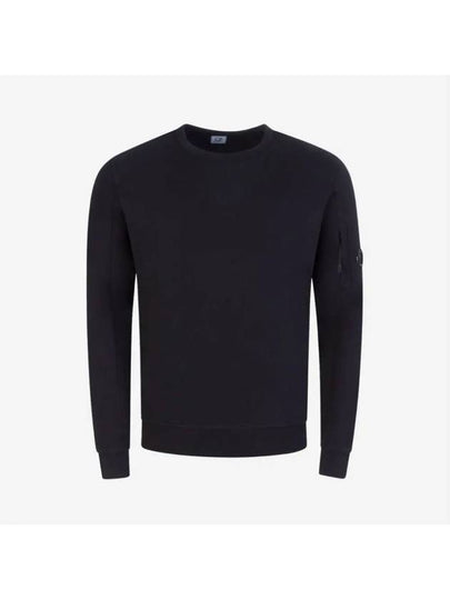 Lens Wappen Light Fleece Sweatshirt Black - CP COMPANY - BALAAN 2