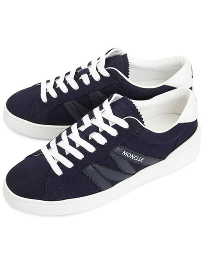 Monaco Paneled Low Top Sneakers Navy - MONCLER - BALAAN 2