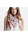 Up And Away Square 90 Scarf Red - LOUIS VUITTON - BALAAN 6