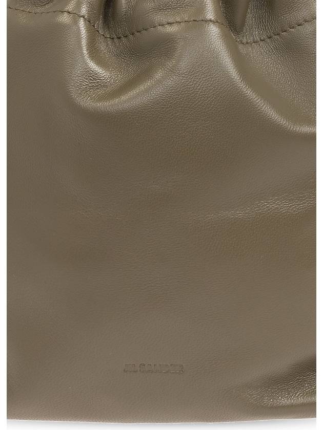 JIL SANDER Leather Shoulder Bag Dumpling, Women's, Green - JIL SANDER - BALAAN 6