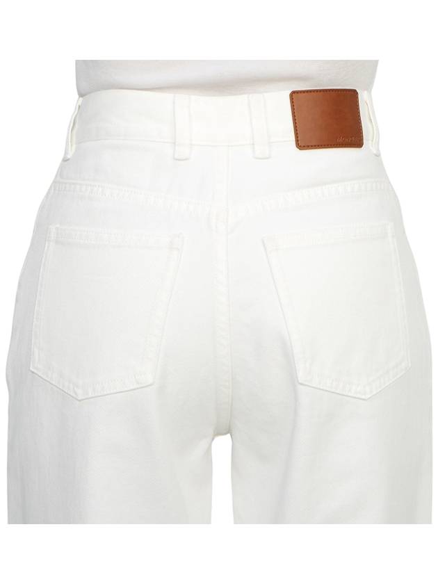 Cropped Straight Pants White - MONCLER - BALAAN 7