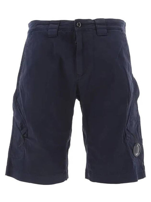 Men's Lens Wappen Bermuda Shorts Navy - CP COMPANY - BALAAN 1