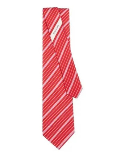 Gancini Print Silk Tie Red - SALVATORE FERRAGAMO - BALAAN 2