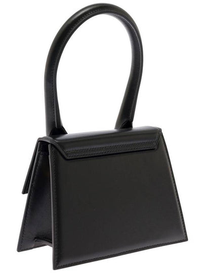 Le Chiquito Moyen Medium Leather Tote Bag Black - JACQUEMUS - BALAAN 2