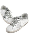 Women's Crystal Star Heel Tab Low Top Sneakers White - GOLDEN GOOSE - BALAAN 5